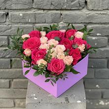 Цветочная композиция из Розы в коробке в Жерновце