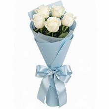 Букет 5 Белых роз Проуд #REPLACE_PRED# Жерновце