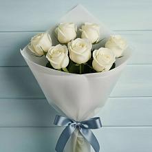 Букет 7 Белых роз Эдлесс Лав #REPLACE_PRED# Жерновце