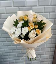 Букет цветов из:  Розы и Хризантемы #REPLACE_PRED# Жерновце