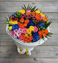 Букет цветов из:  Розы и Хризантемы в Жерновце