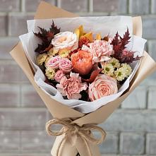 Букет цветов из:  Гвоздики, Хризантемы и Розы в Жерновце