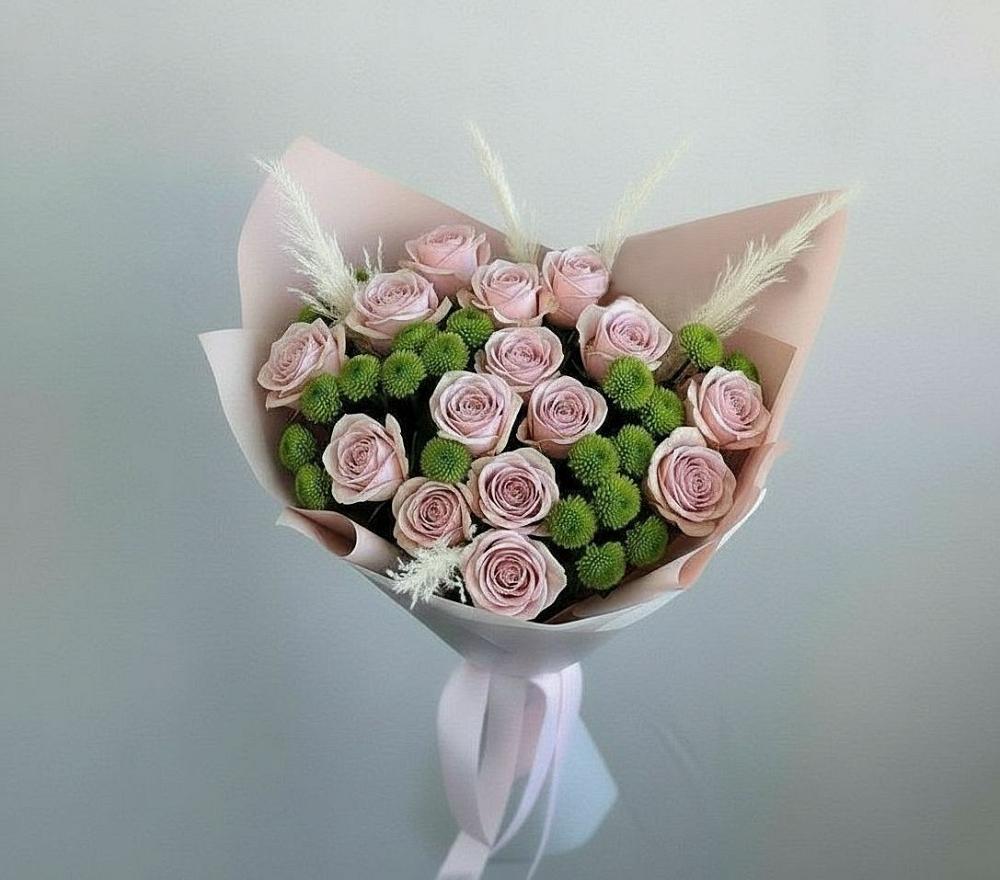 Букет цветов из: Розы и Хризантемы в Жерновце