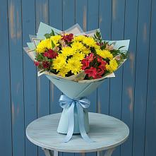 Букет цветов из:  Альстромерии и Хризантемы в Жерновце