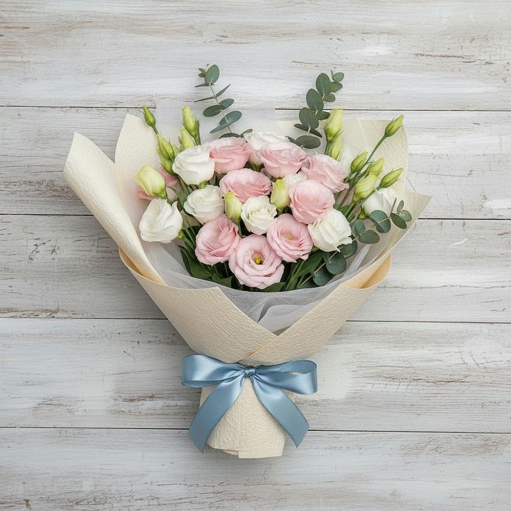 Букет цветов из: Лизиантусы в Жерновце